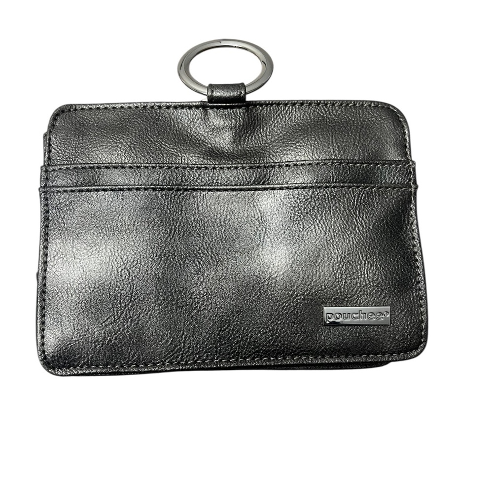 Pouchee metallic Leather Clutch Wallet